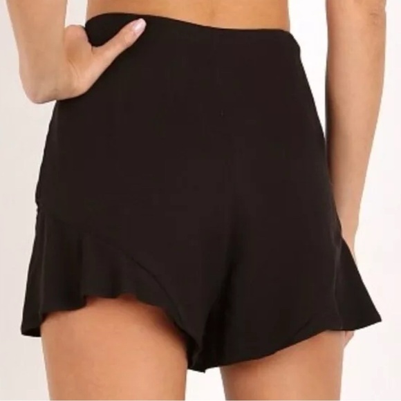 Free People Black Fiona Flutter Short Zip Up Side Size 4 - Picture 2 of 8